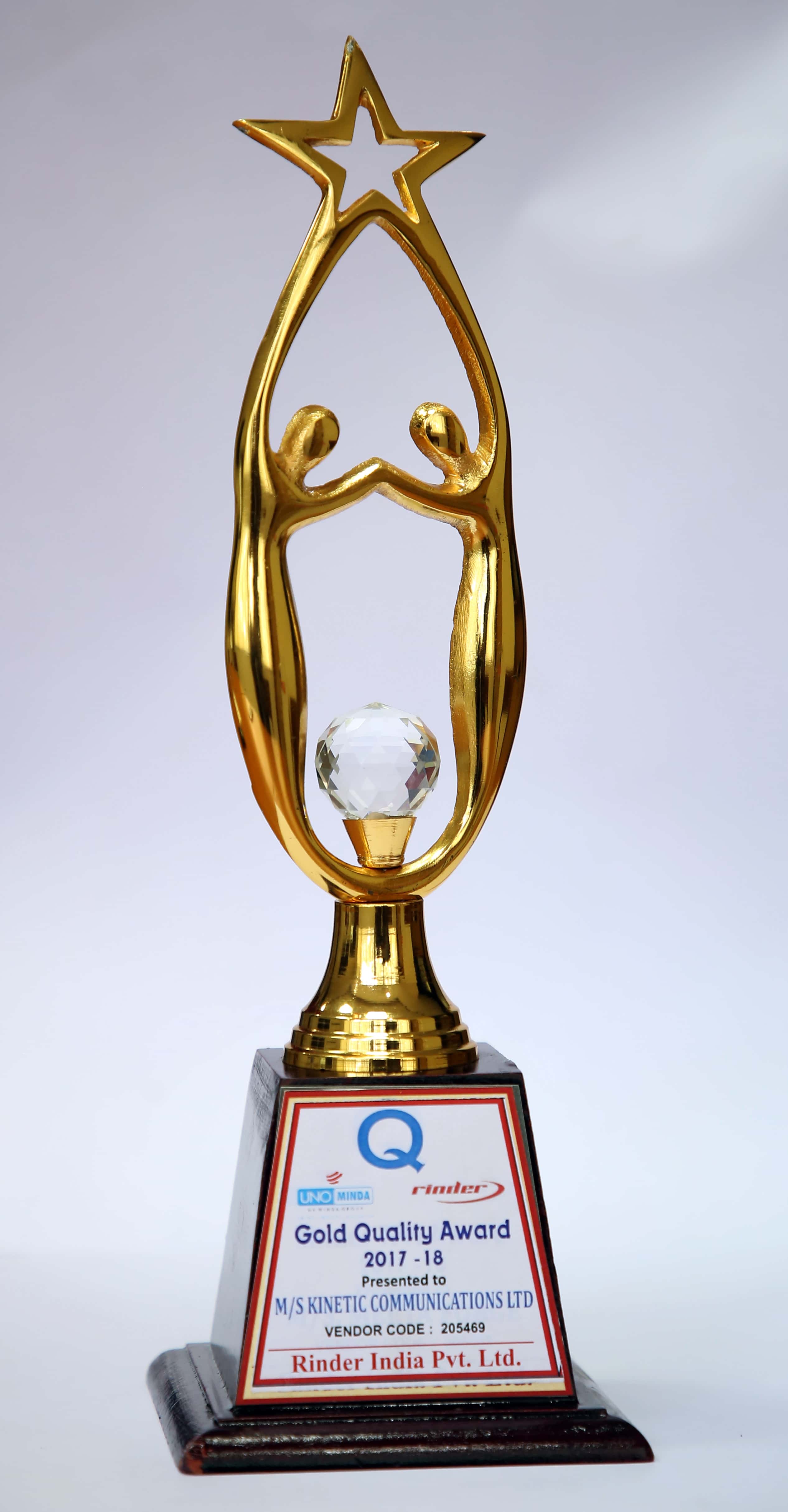 Gold Quality Award 2017 18 Kinetic India